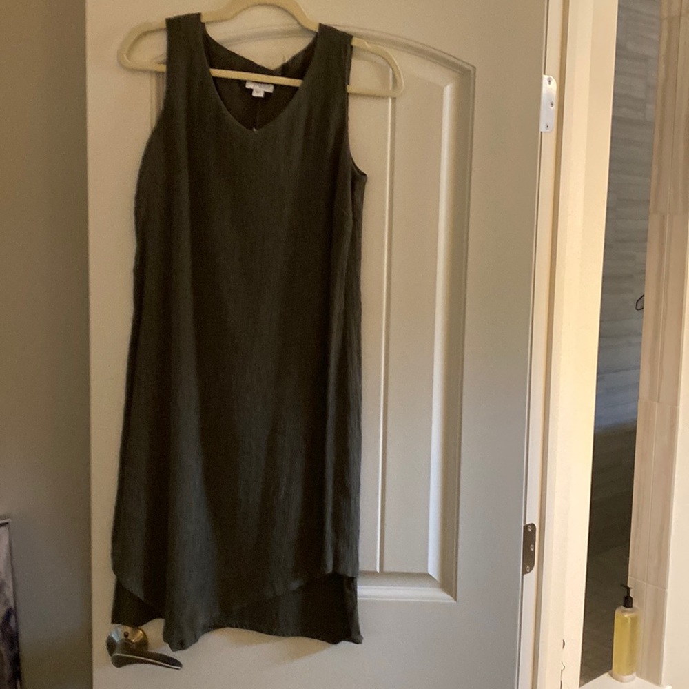 Nice Purejill olive green straight cute dress..